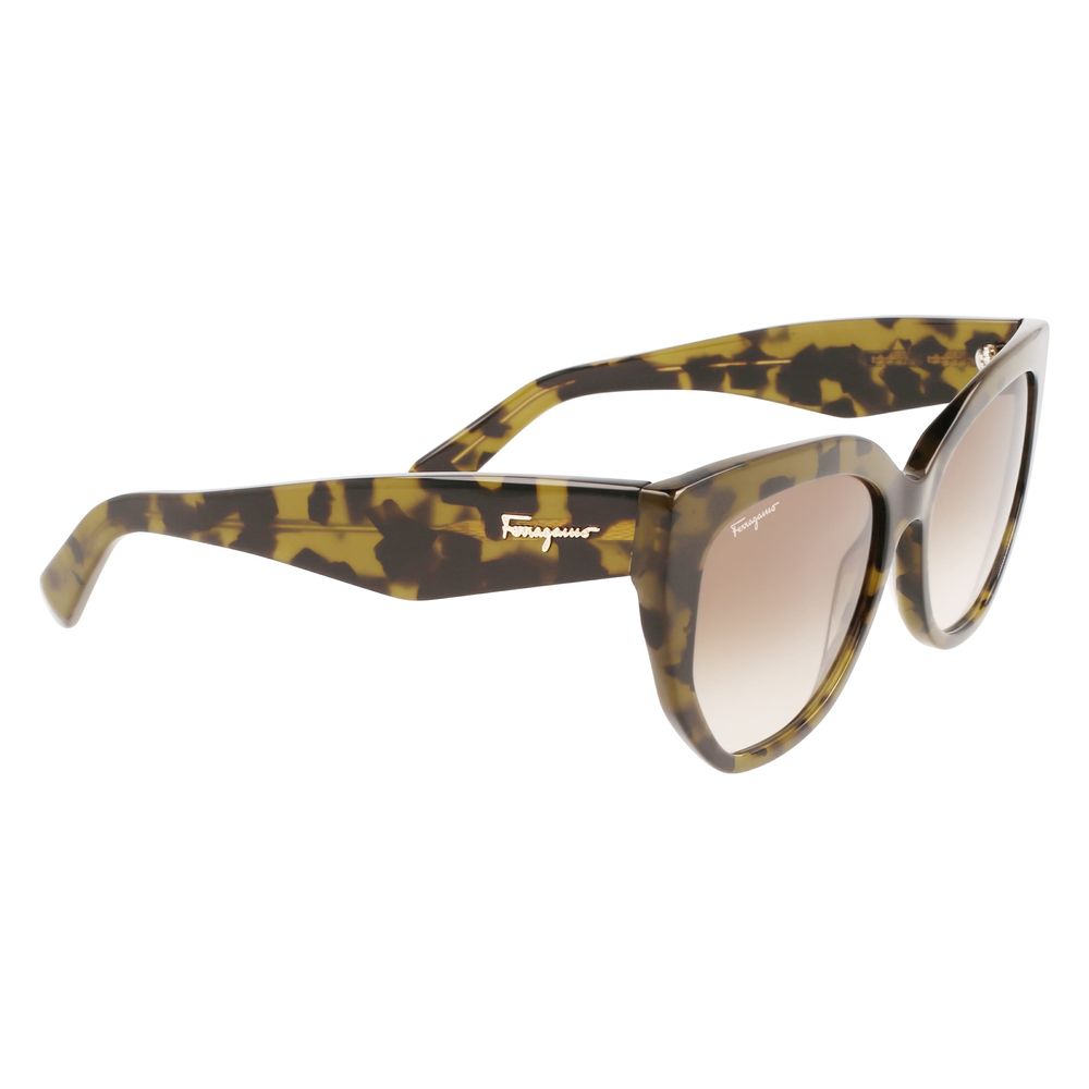 Ferragamo Brown Acetate Sunglasses - Ginchy