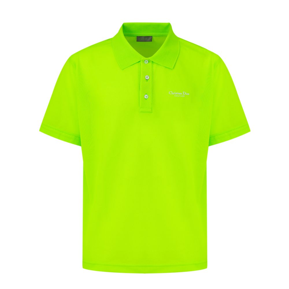 Dior Green Cotton Polo Shirt - Ginchy