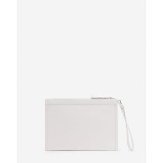 Lanvin White Leather Men Pouch Wallet - Ginchy