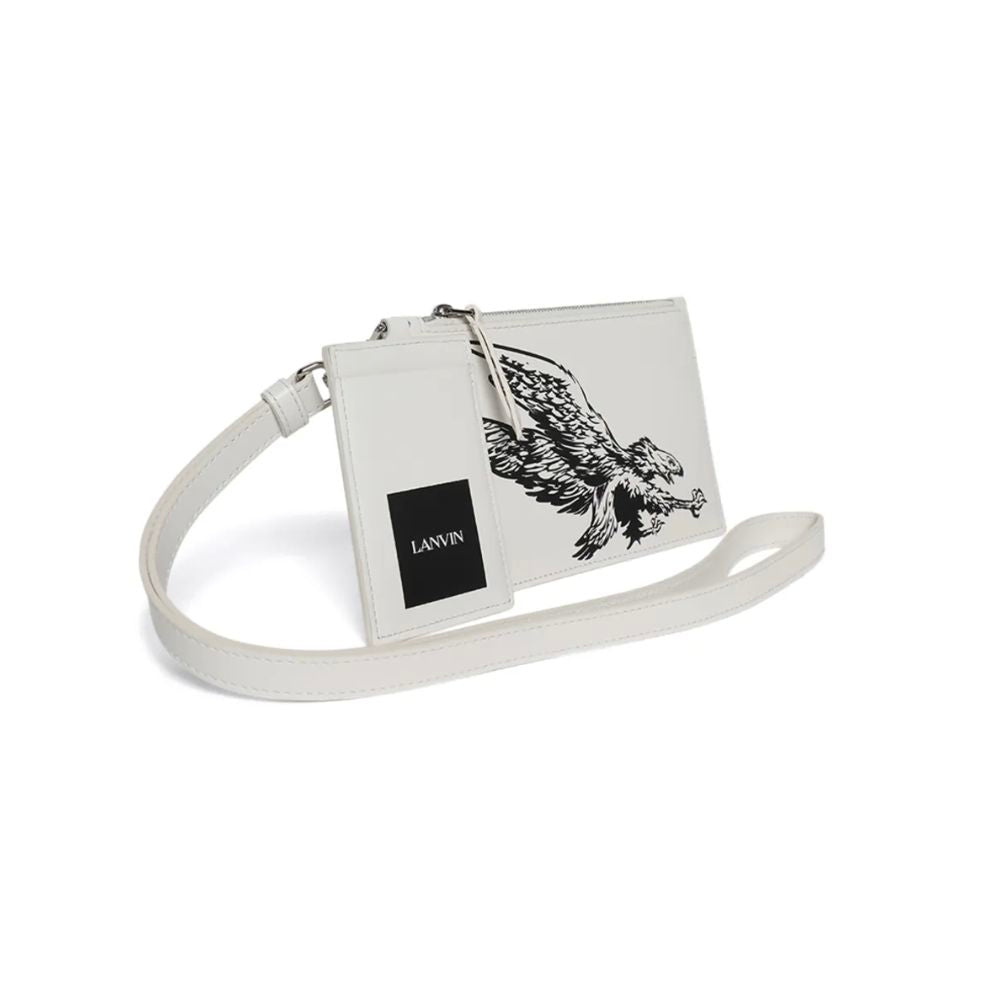 Lanvin White Leather Men Wallet - Ginchy