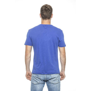 Billionaire Italian Couture Light Blue Cotton T-Shirt - Ginchy