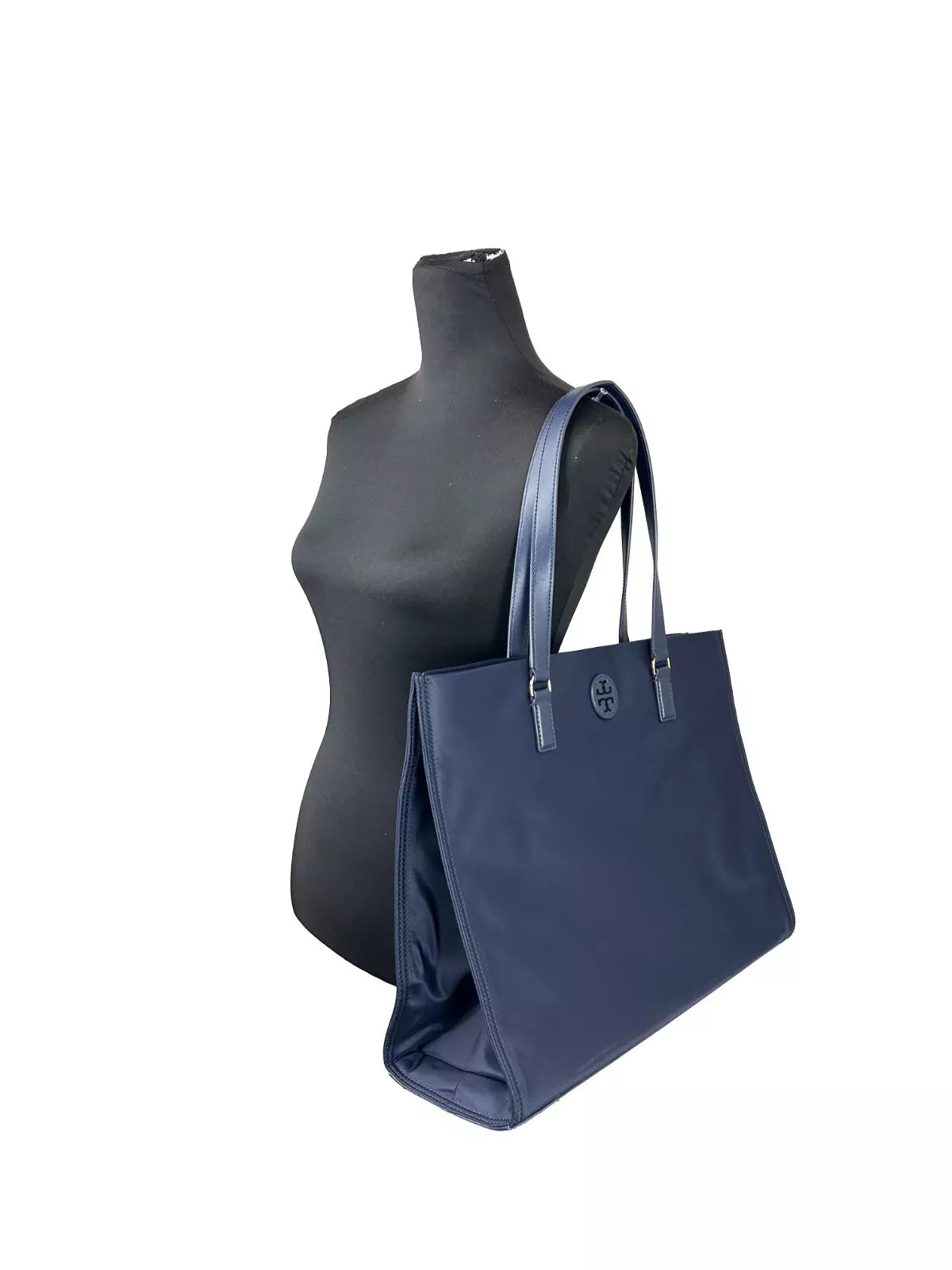 Tory Burch Navy Ella Large Nylon Tote Bag Purse 136144 - Ginchy