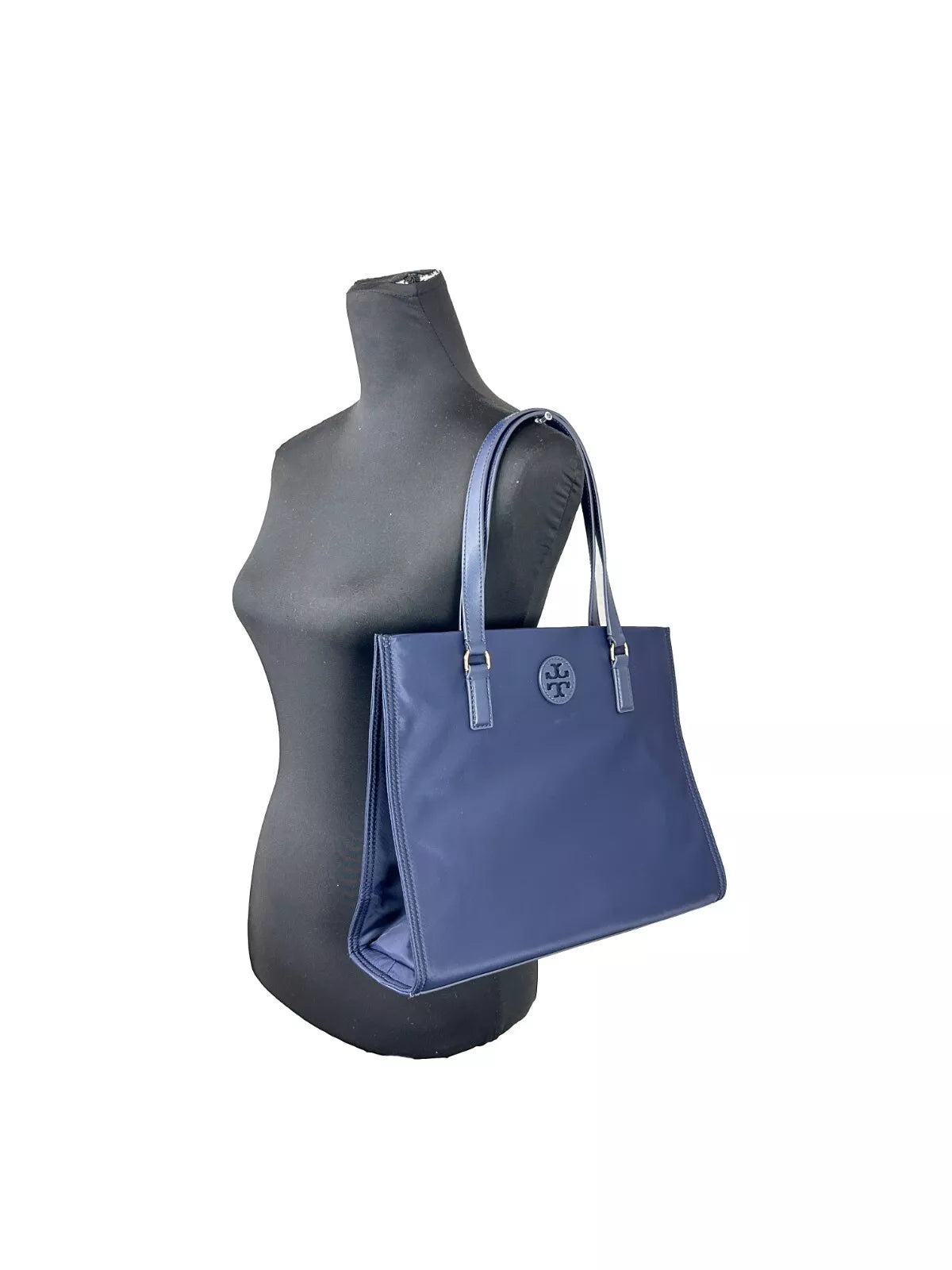 Tory Burch Navy Ella Small Nylon Tote Bag Purse 160633 - Ginchy