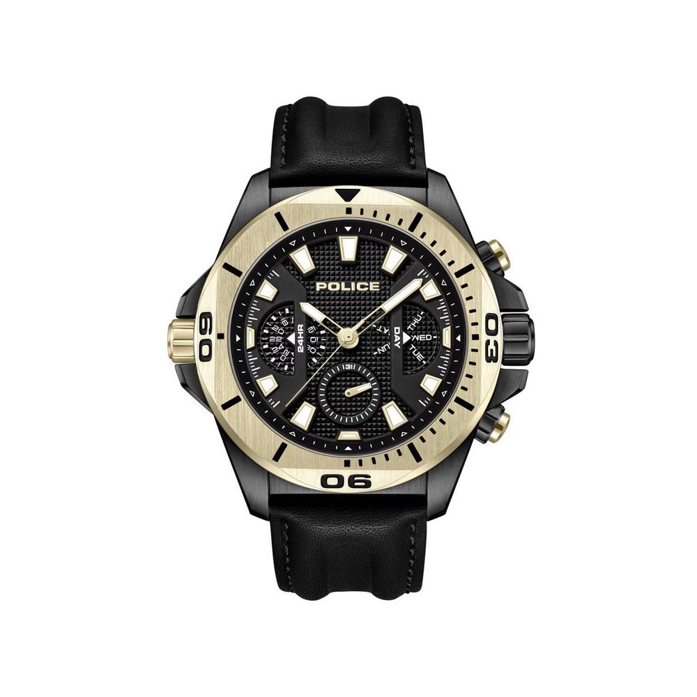 Police Black Artificial Leather Watch - Ginchy