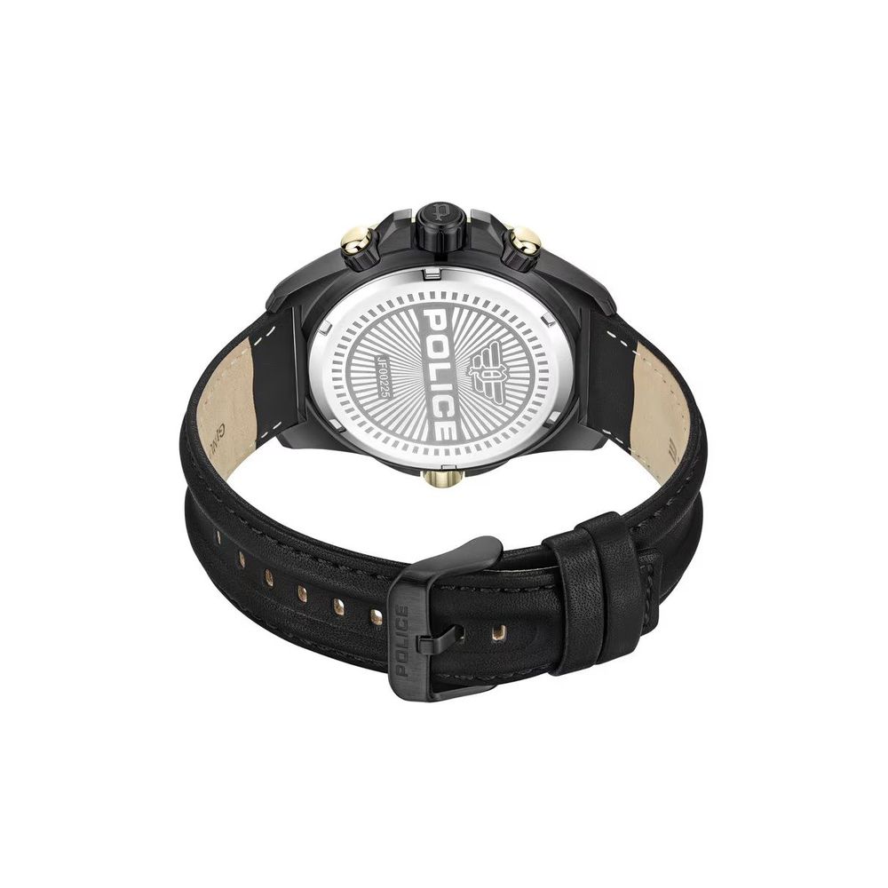 Police Black Artificial Leather Watch - Ginchy