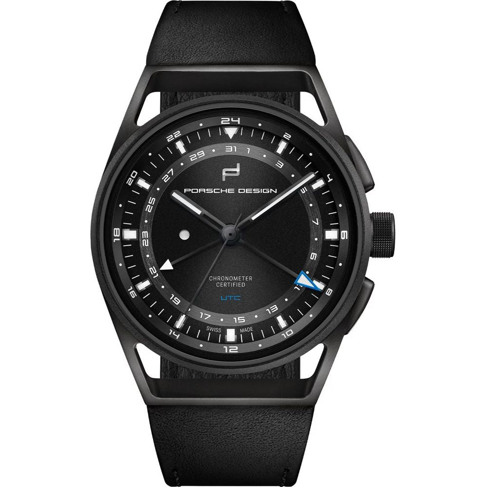Porsche Design Black Leather Watch - Ginchy