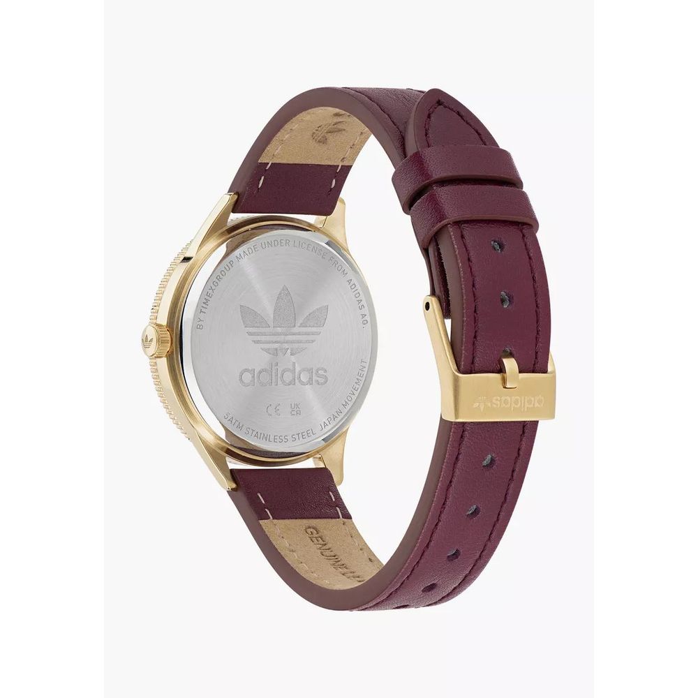 Adidas Red Leather Watch - Ginchy