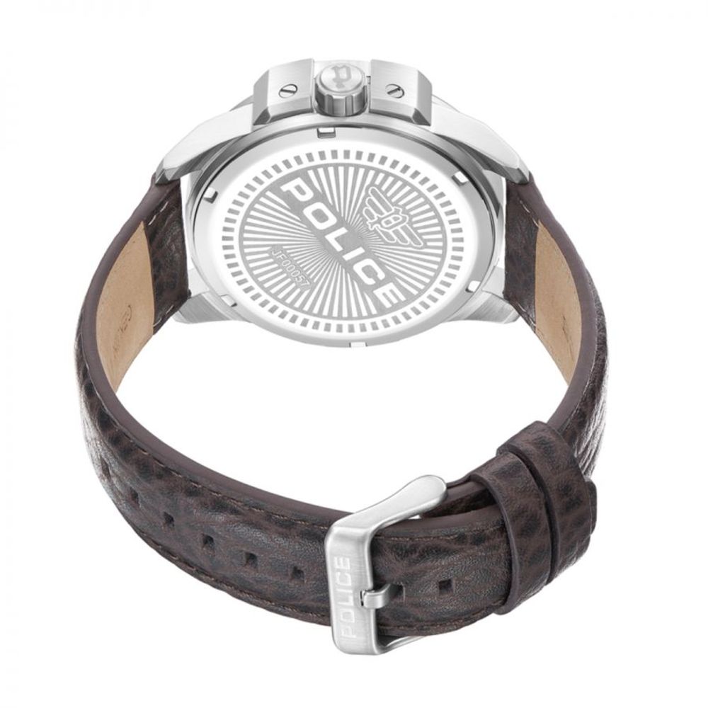 Police Brown Leather Watch - Ginchy