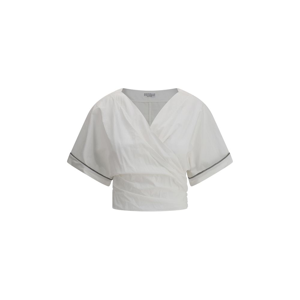 Brunello Cucinelli Buckle-knotted waist Blouse - Ginchy