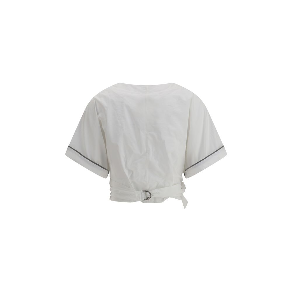 Brunello Cucinelli Buckle-knotted waist Blouse - Ginchy