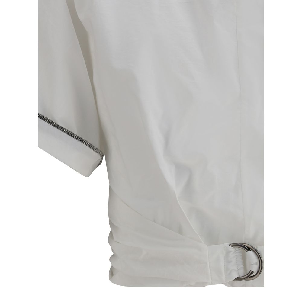 Brunello Cucinelli Buckle-knotted waist Blouse - Ginchy