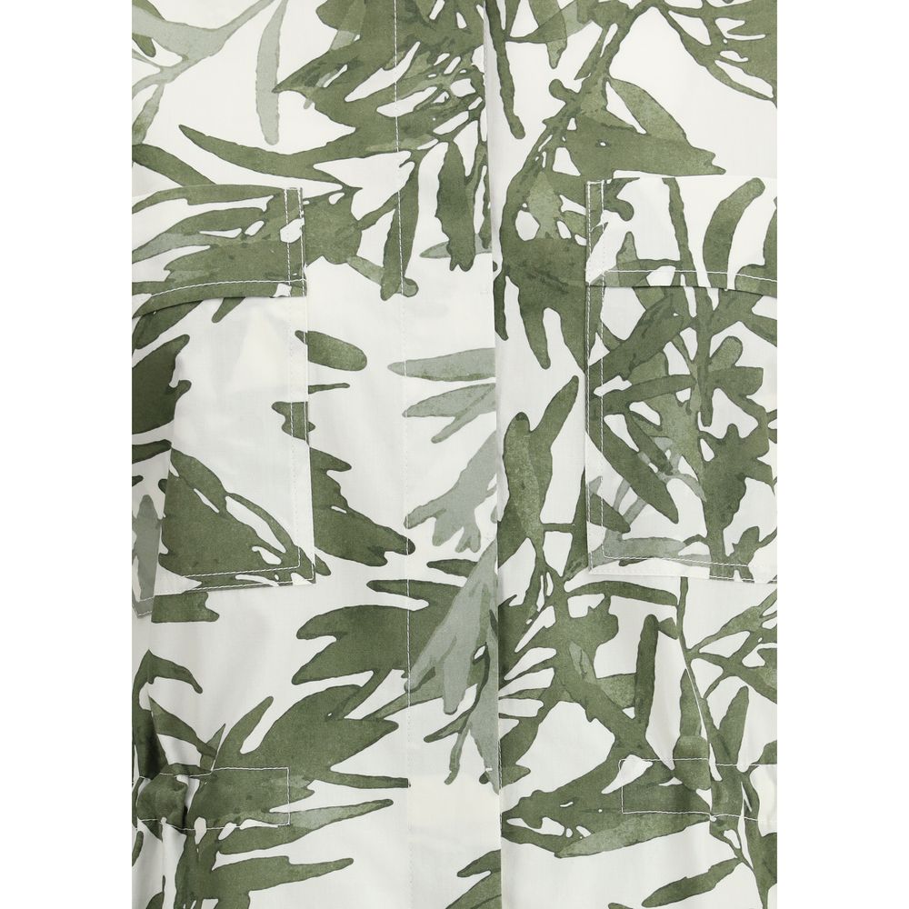 Brunello Cucinelli Leaf print Long Shirt - Ginchy