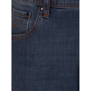 Jacob Cohen Blue Cotton Jeans & Pant - Ginchy