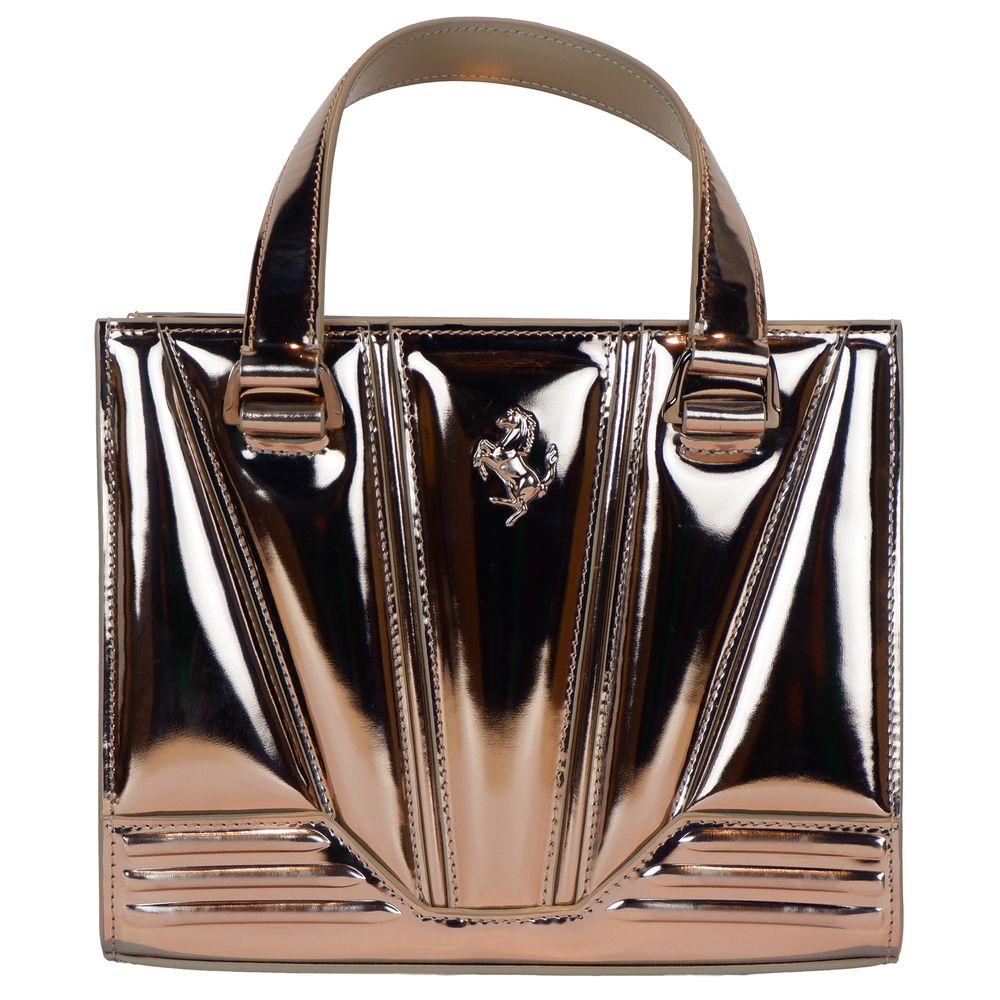 Ferrari Gray Leather Handbag - Ginchy