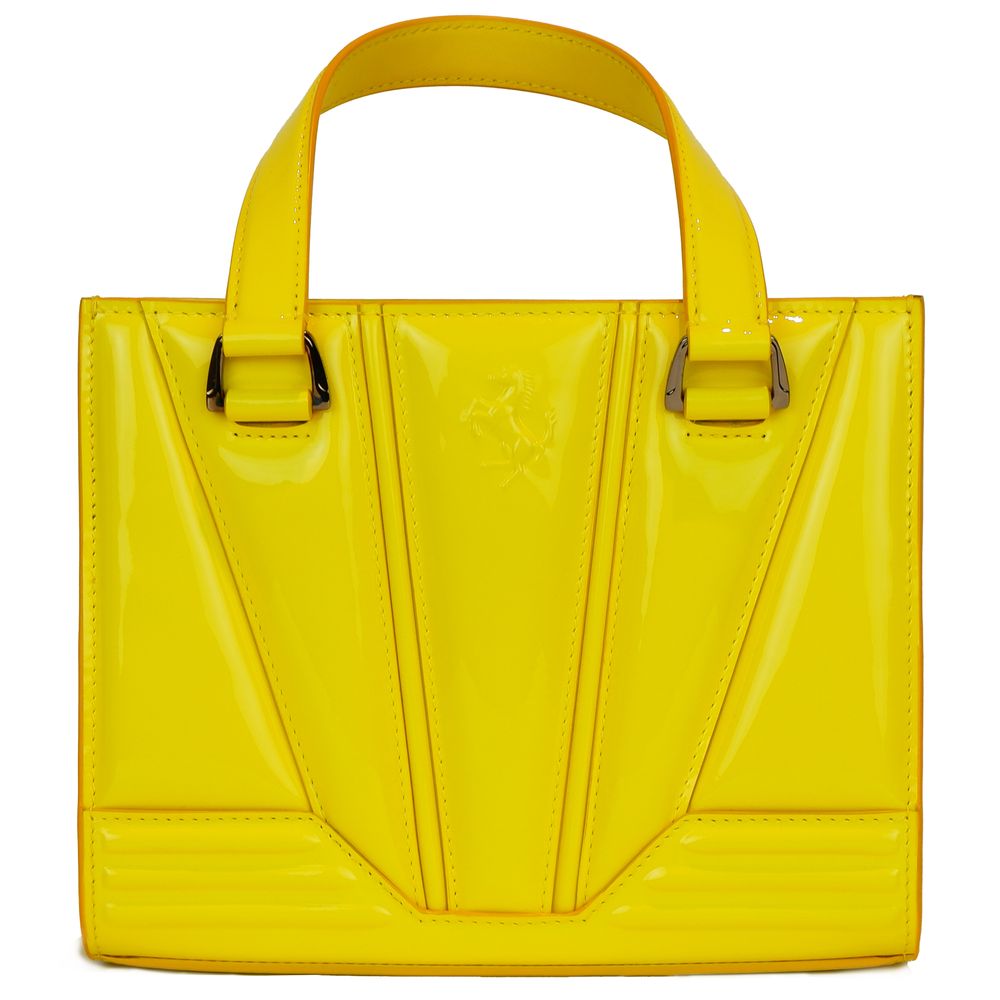 Ferrari Yellow Leather Handbag - Ginchy