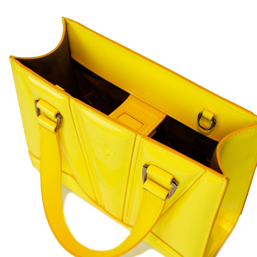 Ferrari Yellow Leather Handbag - Ginchy