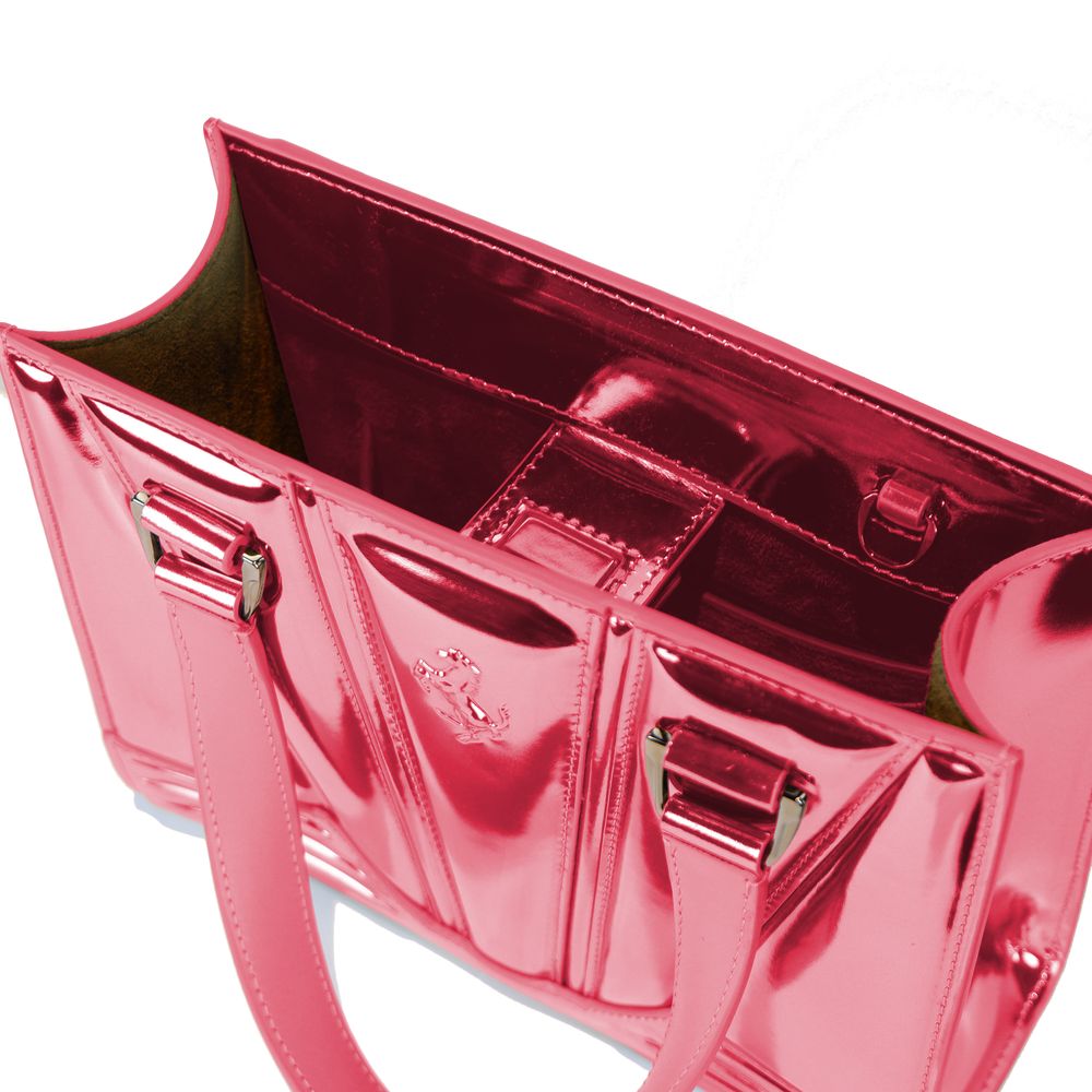 Ferrari Fuchsia Leather Handbag - Ginchy