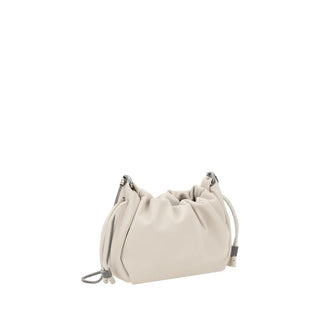 Brunello Cucinelli Bucket Mellow Mini Leather Shoulder Bag