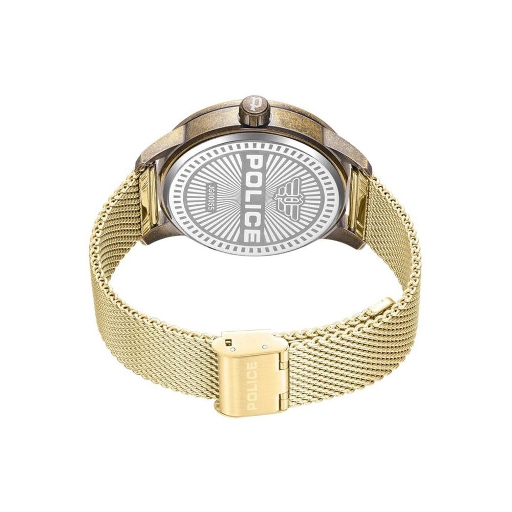 Police Gold Stainless Steel Watch - Ginchy