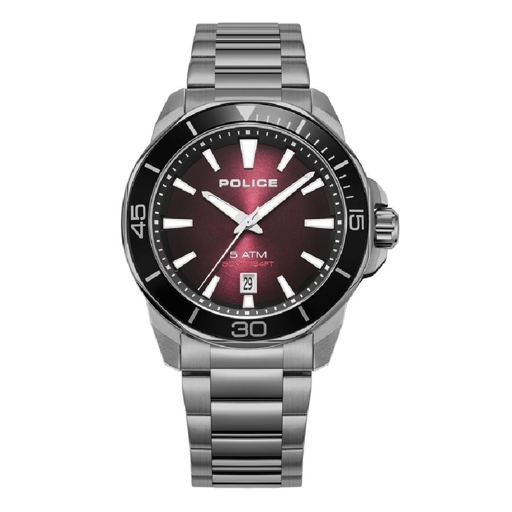 Police Gray Stainless Steel Watch - Ginchy