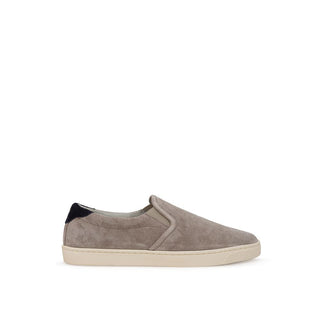 Brunello Cucinelli Gray Leather Sneaker - Ginchy