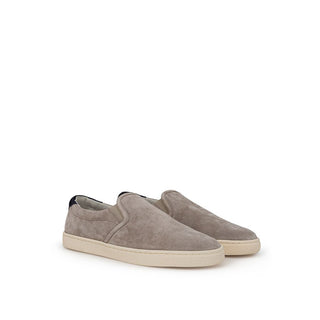 Brunello Cucinelli Gray Leather Sneaker - Ginchy