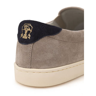 Brunello Cucinelli Gray Leather Sneaker - Ginchy