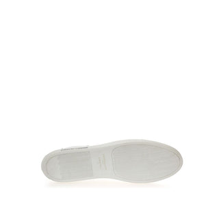 Roberto Cavalli White Leather Sneakers Luxe Footwear - Ginchy