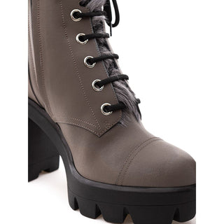 Giuseppe Zanotti Gray Eco Leather Boot - Ginchy