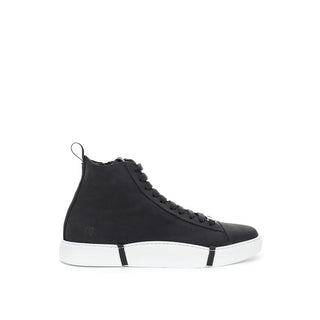 Roberto Cavalli Elegant Suede Sneakers in Chic Black - Ginchy