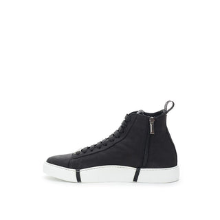 Roberto Cavalli Elegant Suede Sneakers in Chic Black - Ginchy