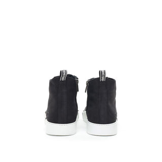 Roberto Cavalli Elegant Suede Sneakers in Chic Black - Ginchy