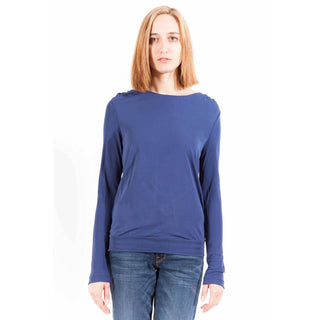 Gant Blue Viscose Women T-Shirt - Ginchy
