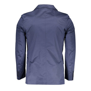 Gant Blue Cotton Men Jacket - Ginchy