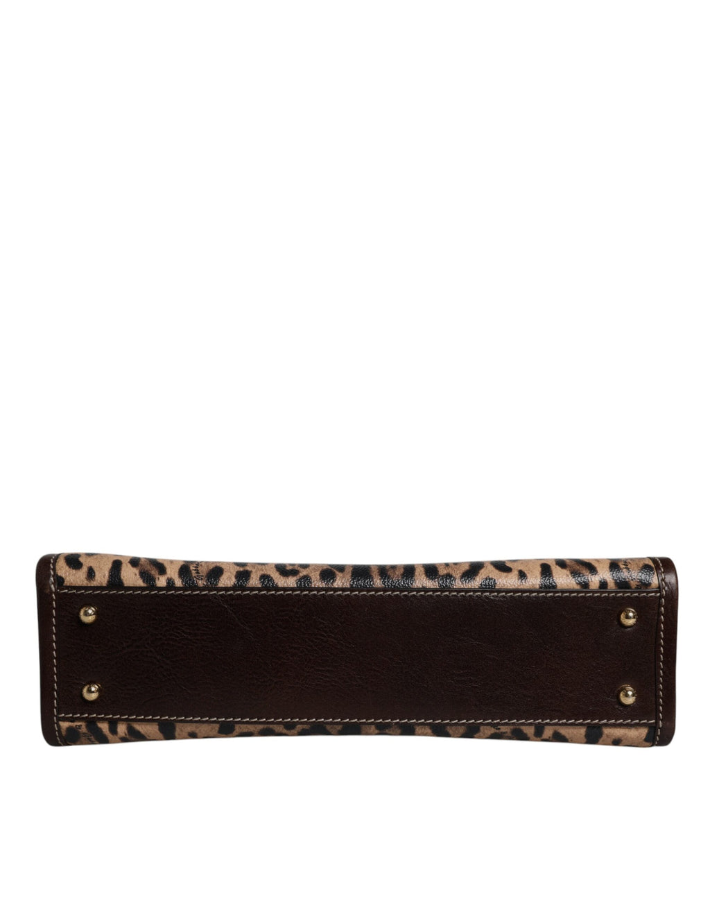 Dolce & Gabbana Brown Leopard Leather Shoulder Strap Tote Bag