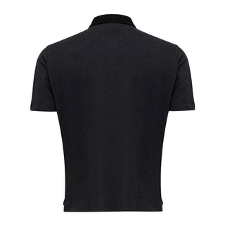Fendi Black Cotton Polo Shirt - Ginchy