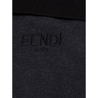 Fendi Black Cotton Polo Shirt - Ginchy