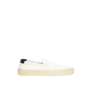 Saint Laurent White Cotton Sneaker - Ginchy