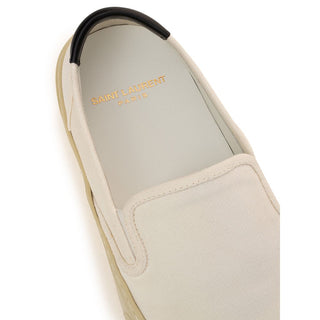 Saint Laurent White Cotton Sneaker - Ginchy