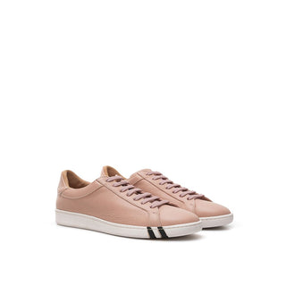 Bally Elegant Pink Leather Sneakers for Women - Ginchy