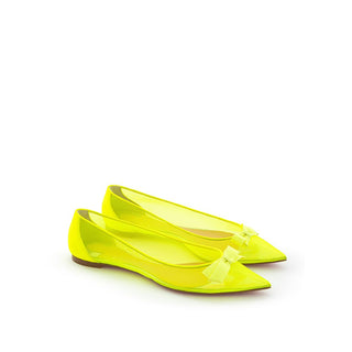Christian Louboutin Sunshine Yellow Mesh Flat Elegance - Ginchy