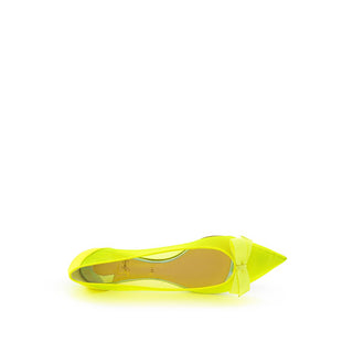 Christian Louboutin Sunshine Yellow Mesh Flat Elegance - Ginchy