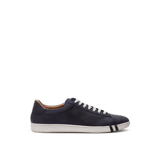 Bally Elegant Blue Leather Sneakers For Men - Ginchy