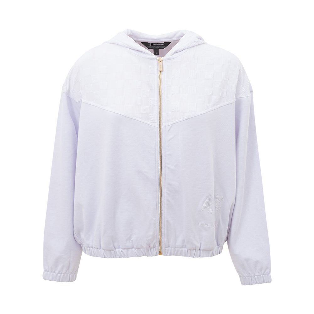 Armani Exchange Chic White Viscose Sweater for Women - Ginchy
