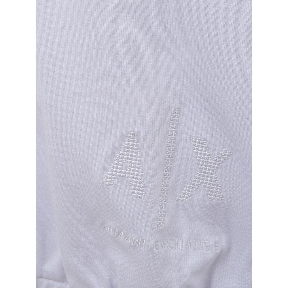 Armani Exchange Chic White Viscose Sweater for Women - Ginchy
