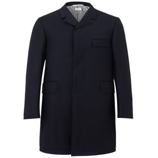 Thom Browne Elegant Wool Jacket in Signature Blue - Ginchy