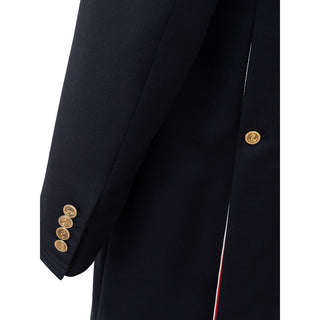 Thom Browne Elegant Wool Jacket in Signature Blue - Ginchy