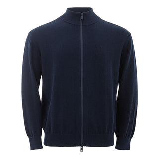 Armani Exchange Blue Cotton Sweater - Ginchy