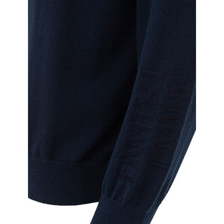 Armani Exchange Blue Cotton Sweater - Ginchy