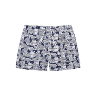 Emporio Armani Elegant White Polyester Swim Shorts - Ginchy